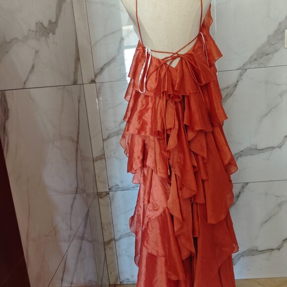 Pandorea Layered Maxi Dress - Coral Clay - Picture 9 of 10